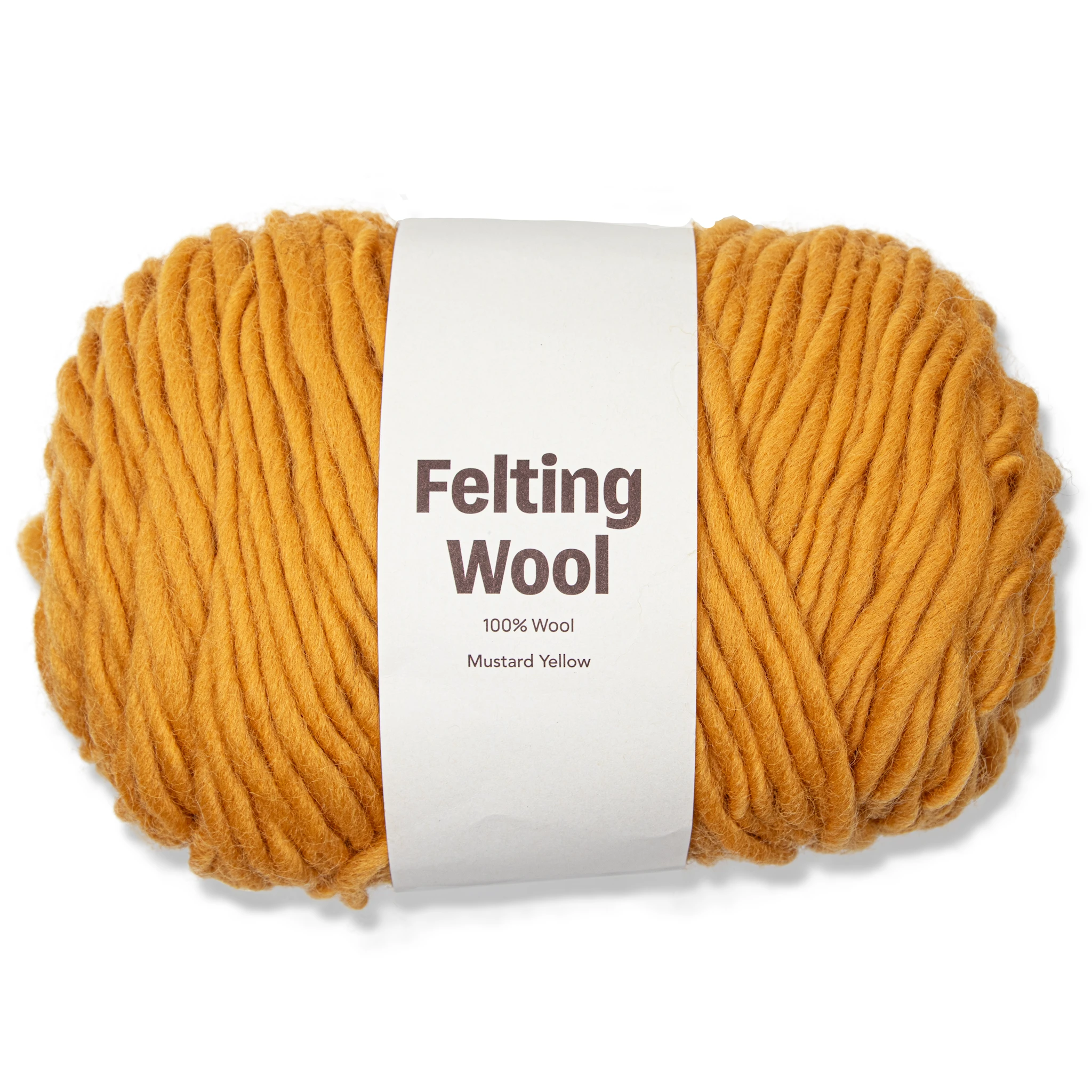 Produktbild för Felting Wool 100 g Mustard Yellow A102 Adlibris