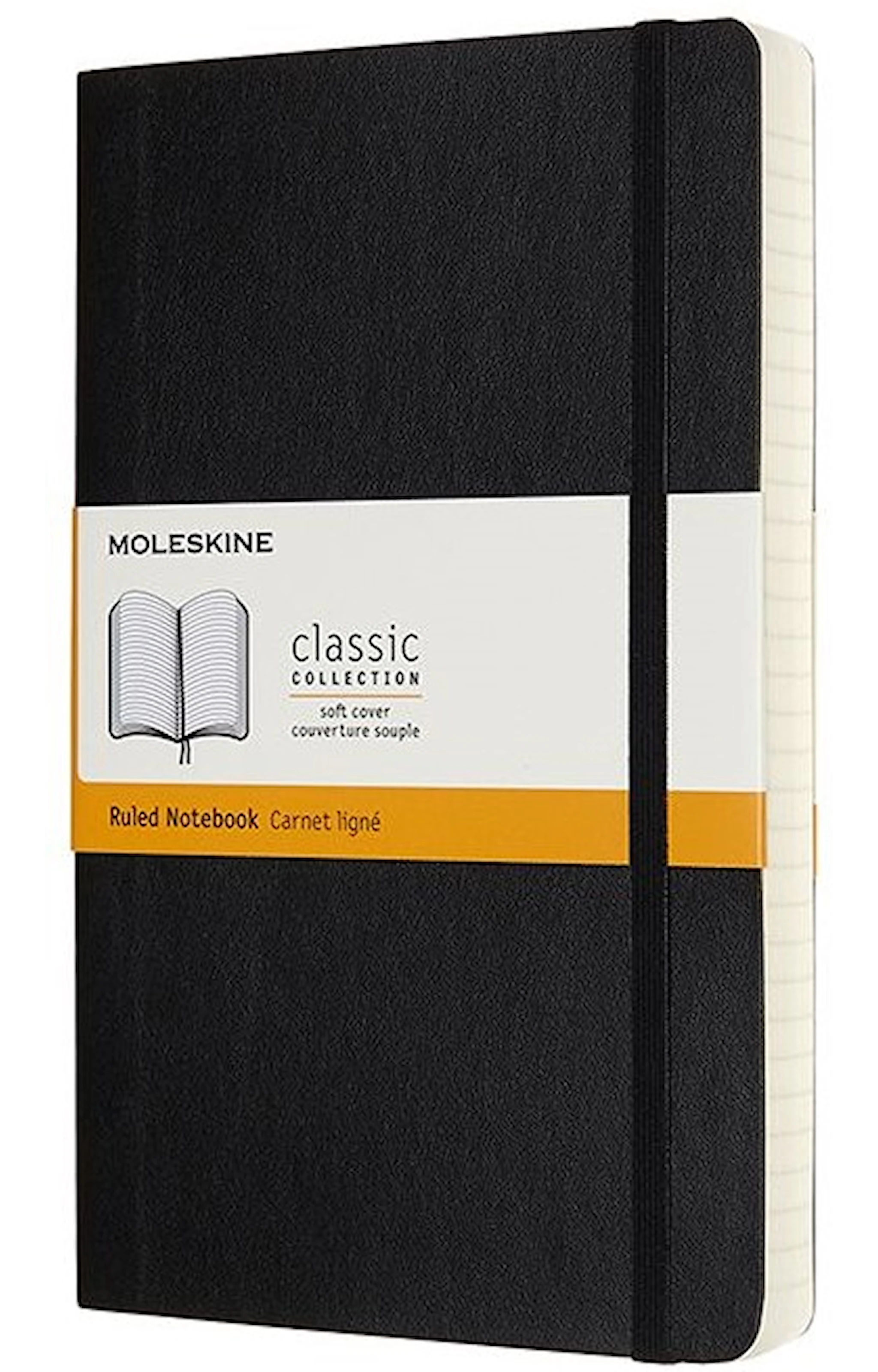 Tuotekuva ille Classic Soft Expanded Ruled Large Black Moleskine