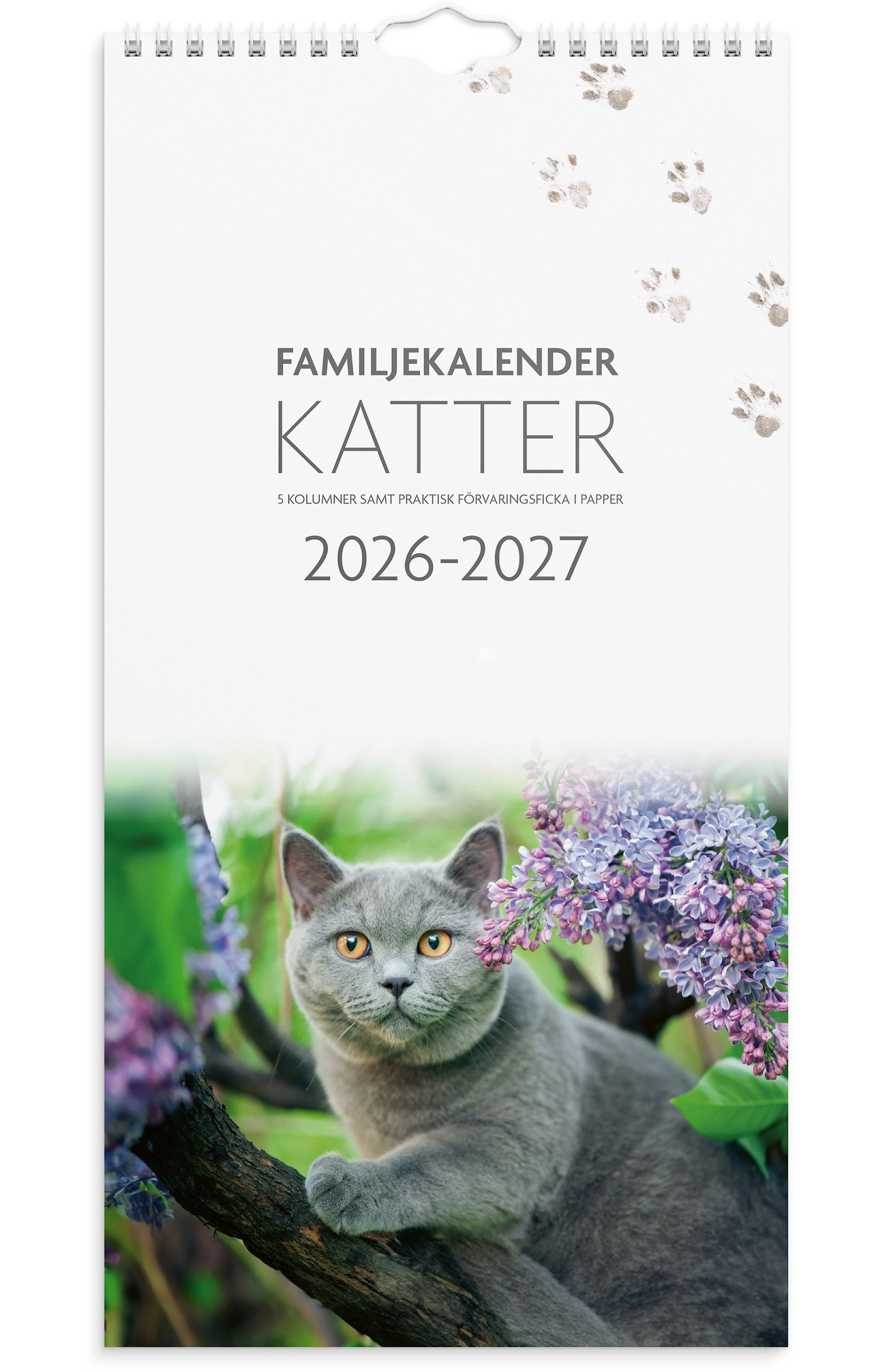 Produktbild för Familjekalender 26/27 Katter Burde