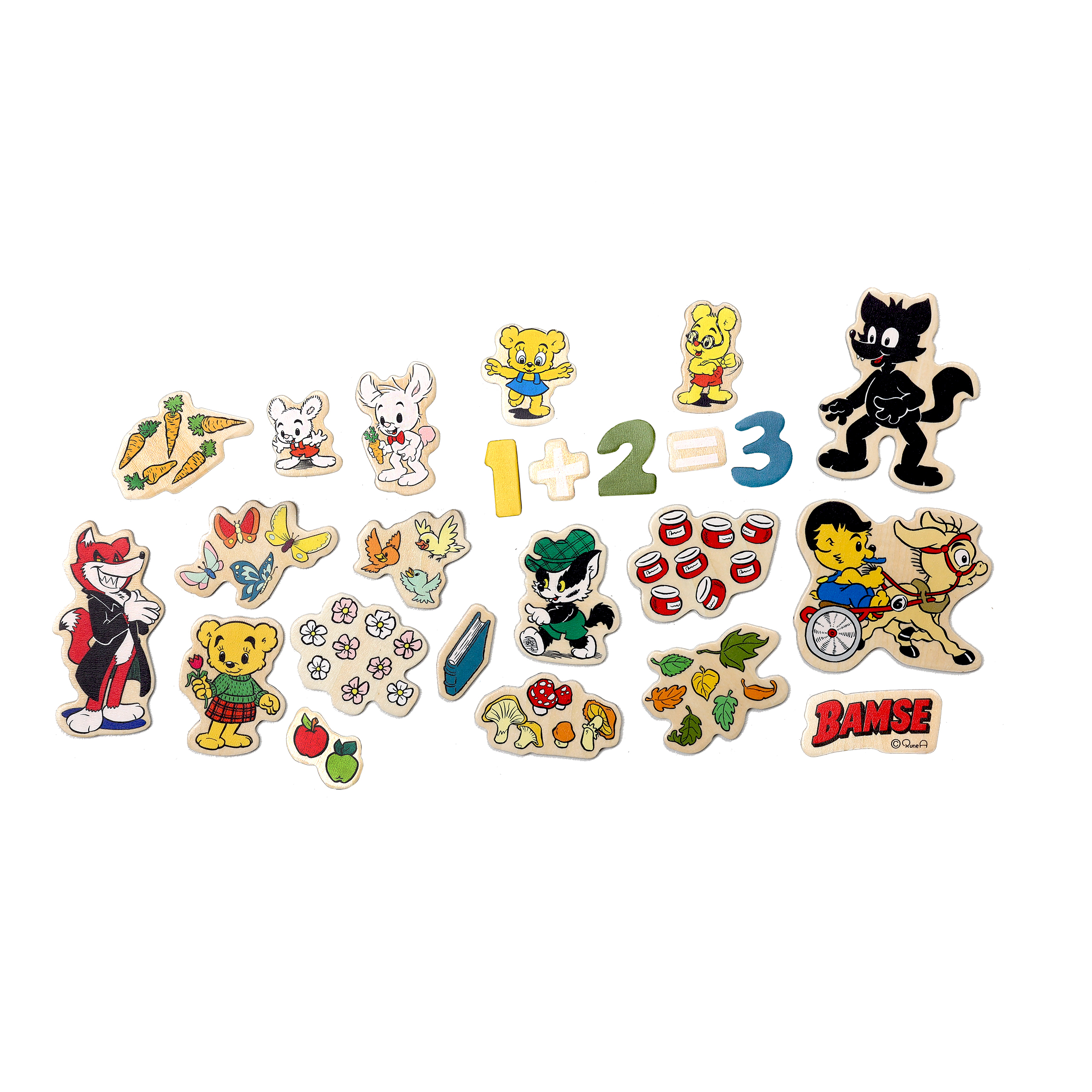 Bamse Magnetsiffror och Figurer Micki