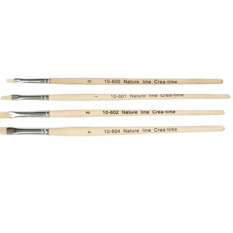 Penslar Natur Line Nr 00+1+2+4 4 st