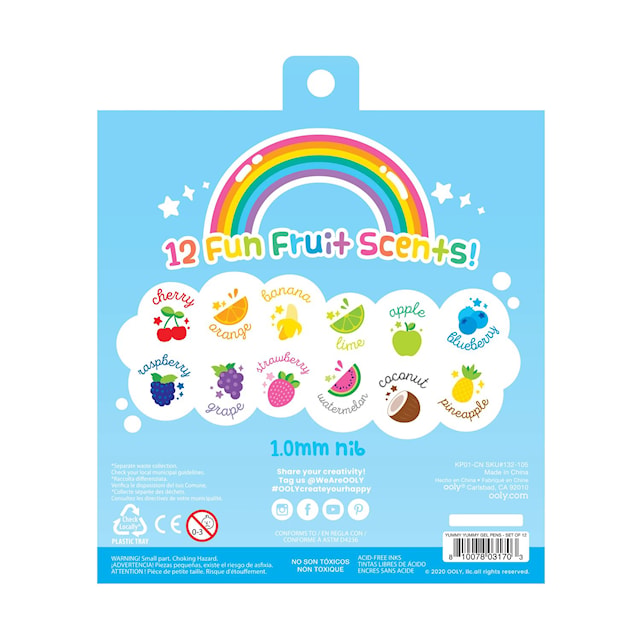 Produktbilde 2 for Gelpenner Glitter med Duft 12-pk, Ooly