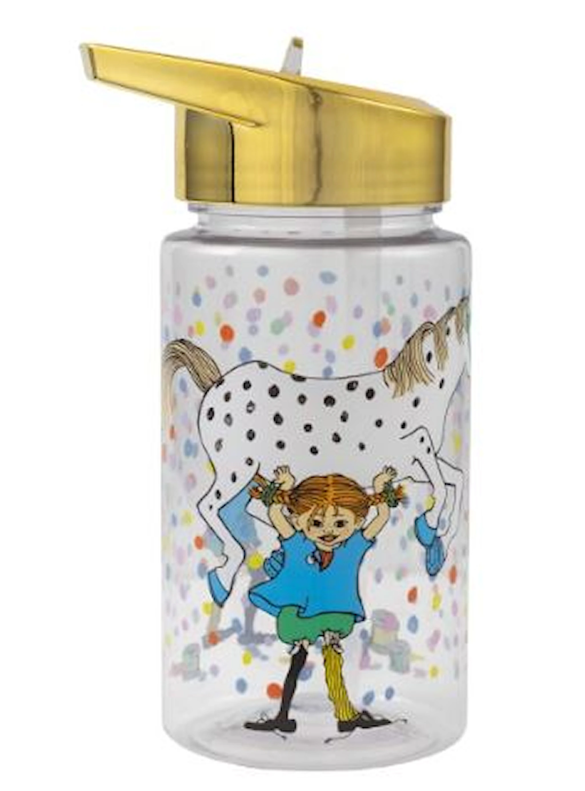 Tuotekuva ille Peppi Syntymäpäivä Juomapullo Muovi Kulta 500 ml Rätt Start