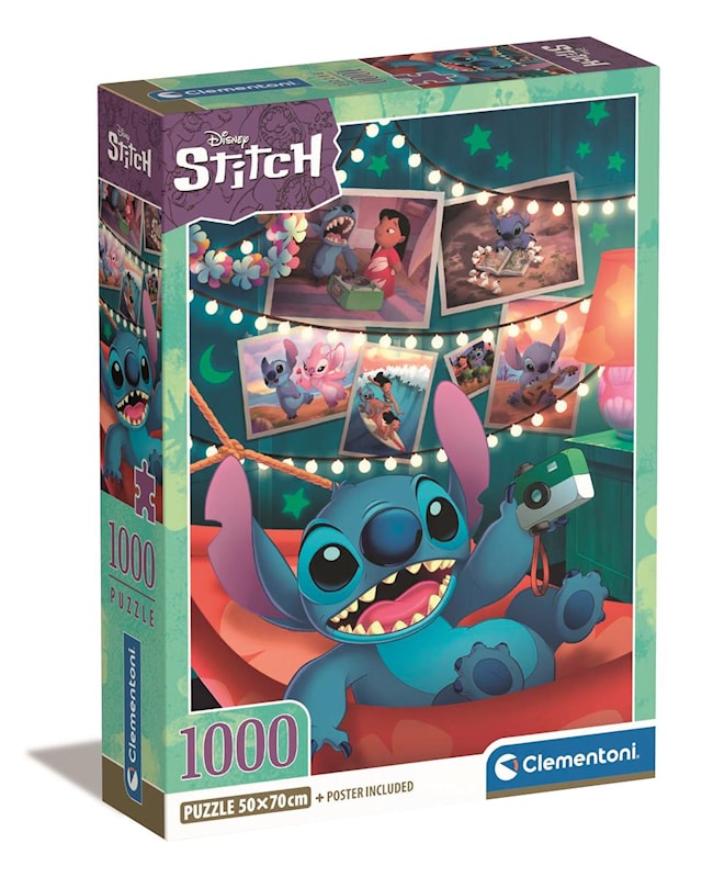 Produktbild 1 för Pussel 1000 bitar High Quality Collection Disney Stitch, Clementoni