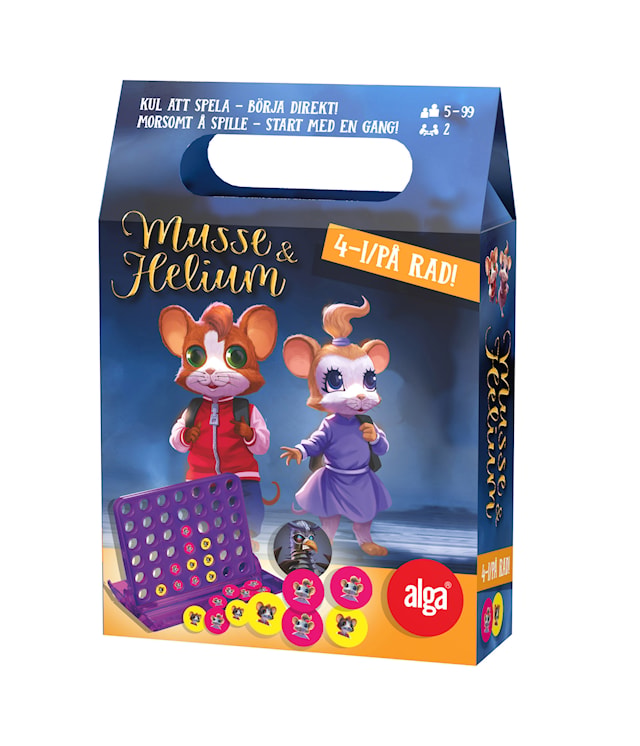 Produktbilde 5 for Musse & Helium 4 i rad (SE/NO)