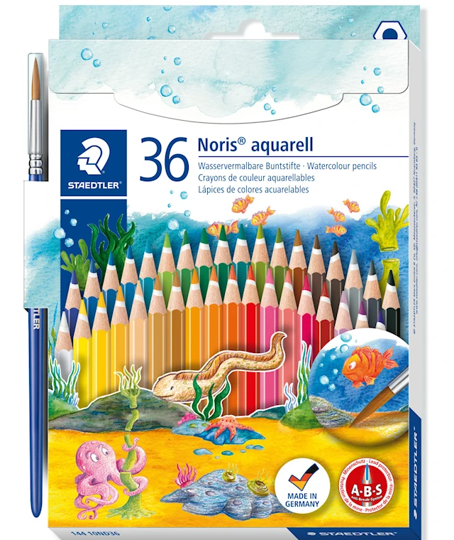 Akvarell Färgpennor 36-p Noris Club® Staedtler