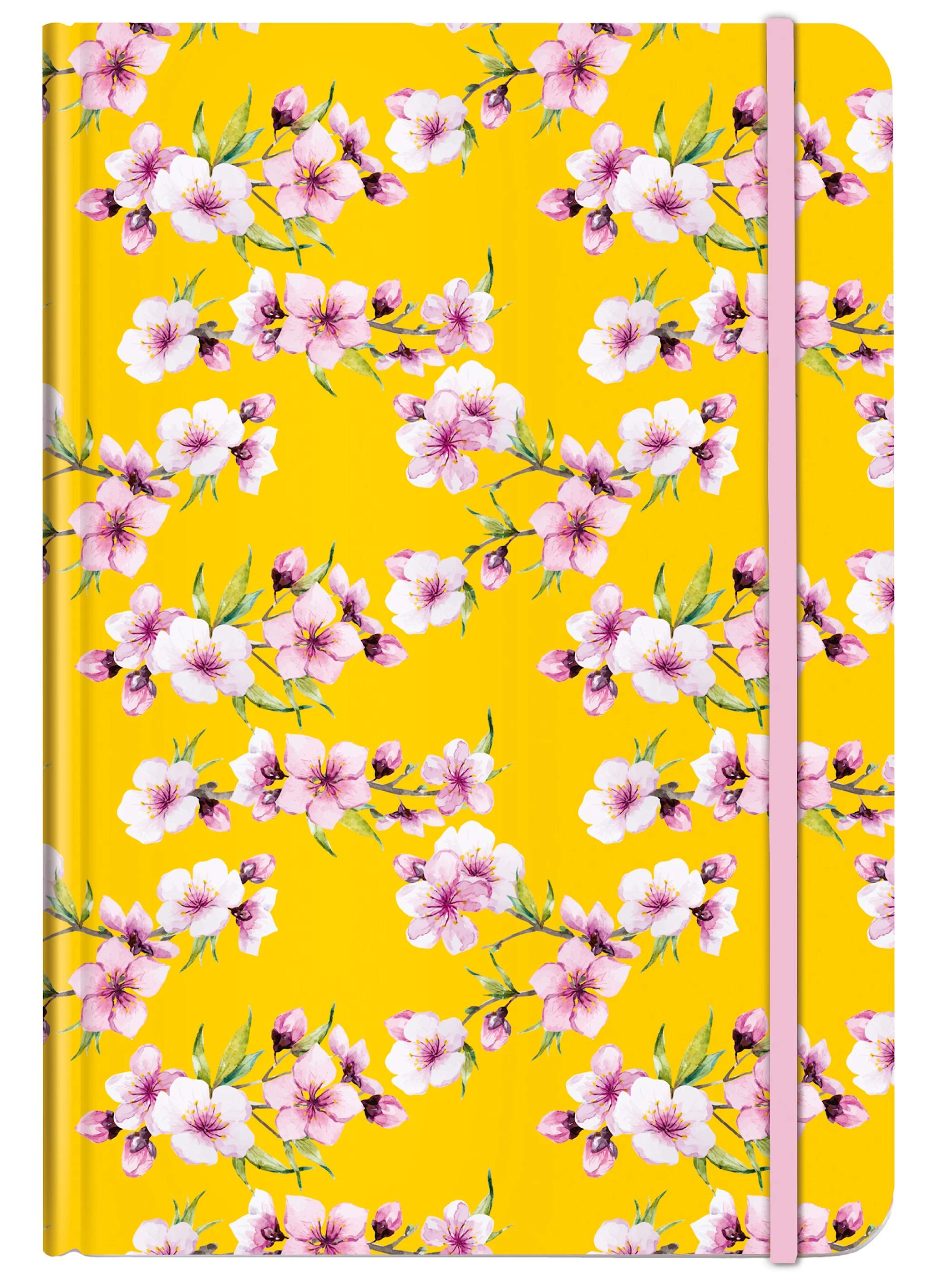 Tuotekuva ille Muistikirja A5 Cherry Blossom Yellow Viivoitettu 192 sivua Cedon