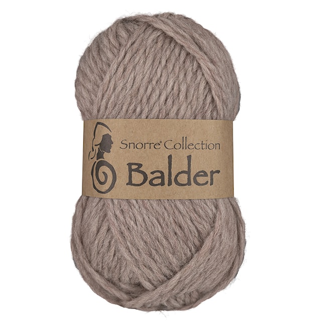 Balder yksivärinen villa 50gr Beige 807, Viking Snorre