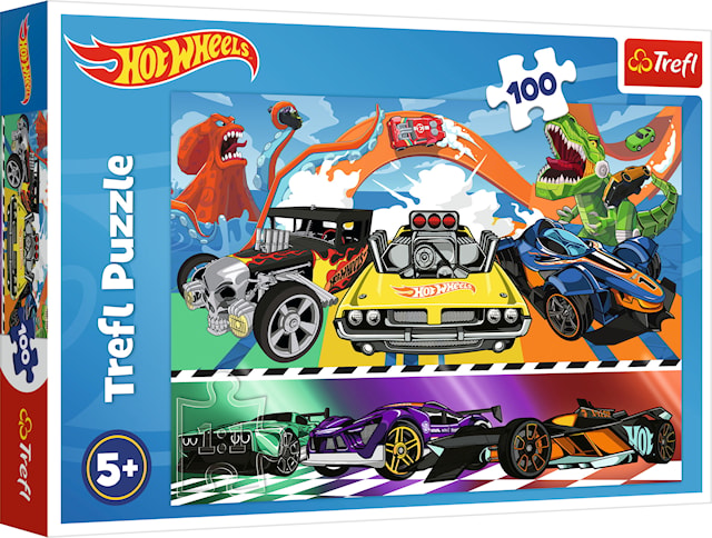 Pussel Hot Wheels 100 bitar, Trefl