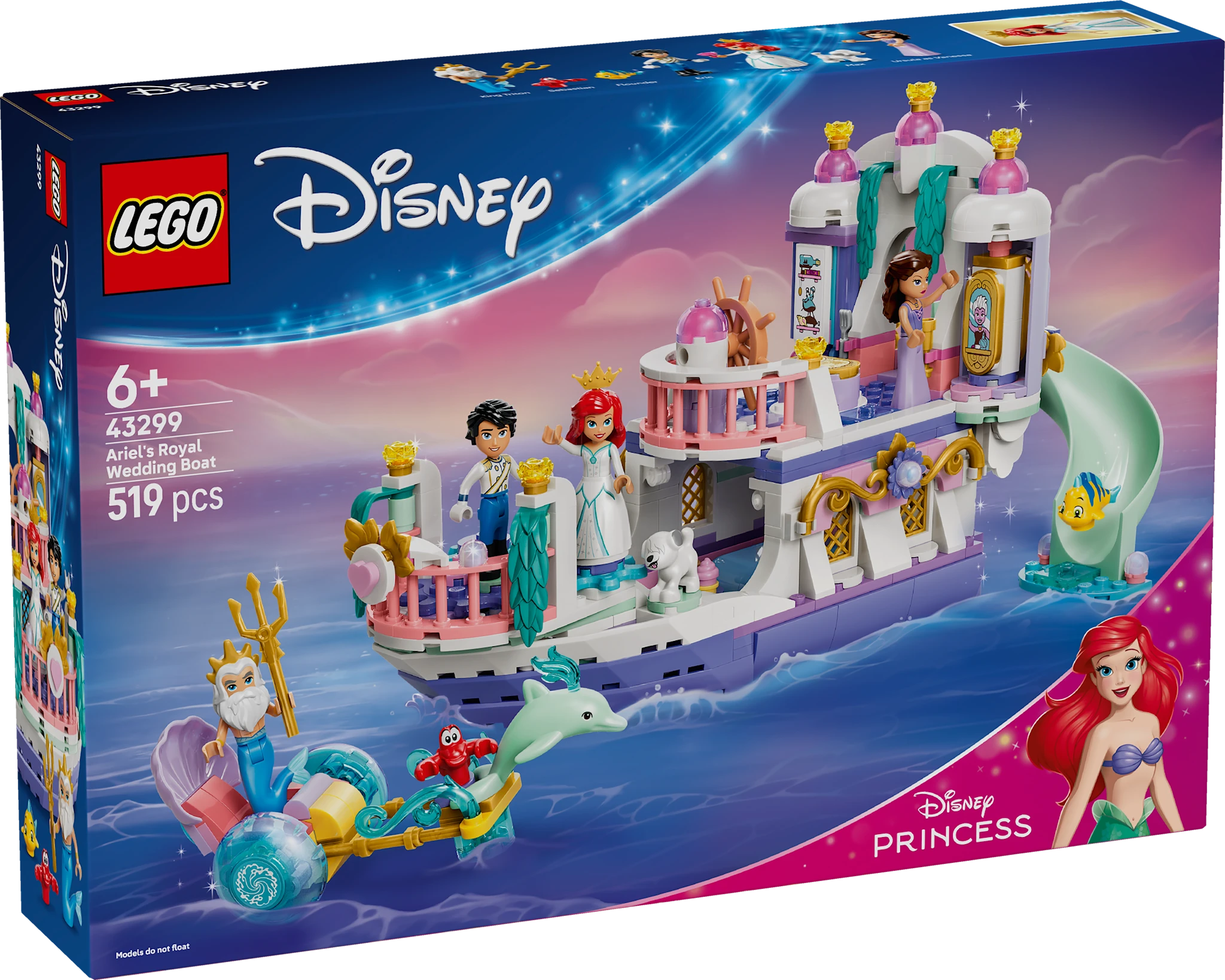 Tuotekuva ille Arielin kuninkaallinen häävene LEGO® Disney Princess (43299)