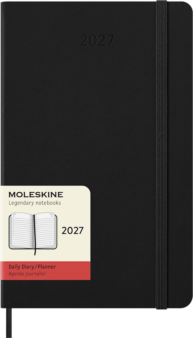 Classic Hard 12M Daily Large Musta 2027 Moleskine