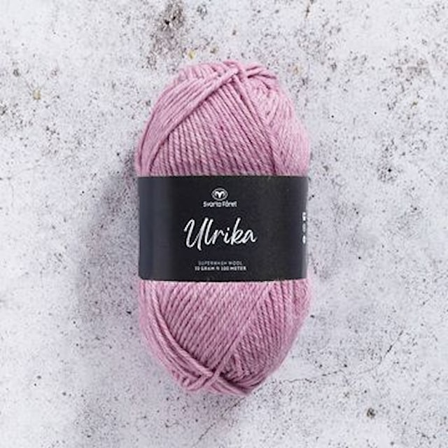 Ulrika Villalanka 50 g Meleerattu roosa Svarta Fåret