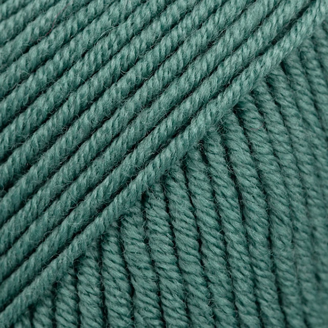Merino Extra Fine Uni Colour Garn Ullgarn 50 g Misty Forest 37 Drops