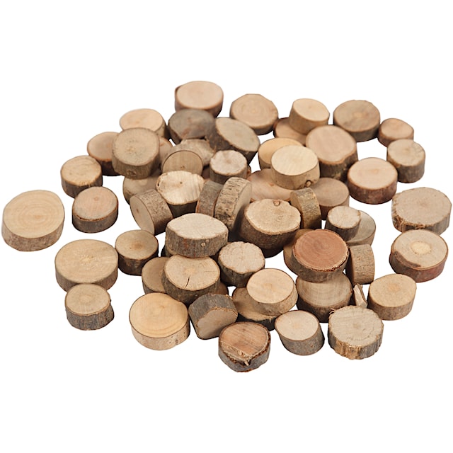 Produktbild 2 för Träskivor diameter 10-15 mm 25 g