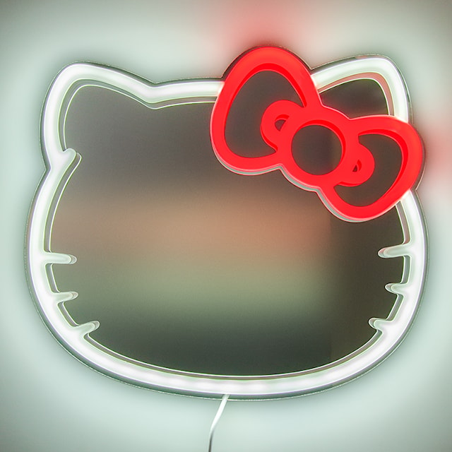 Tuotekuva 4 - Hello Kitty Seinälle Kiinnitettävä LED Neon Peili Paladone