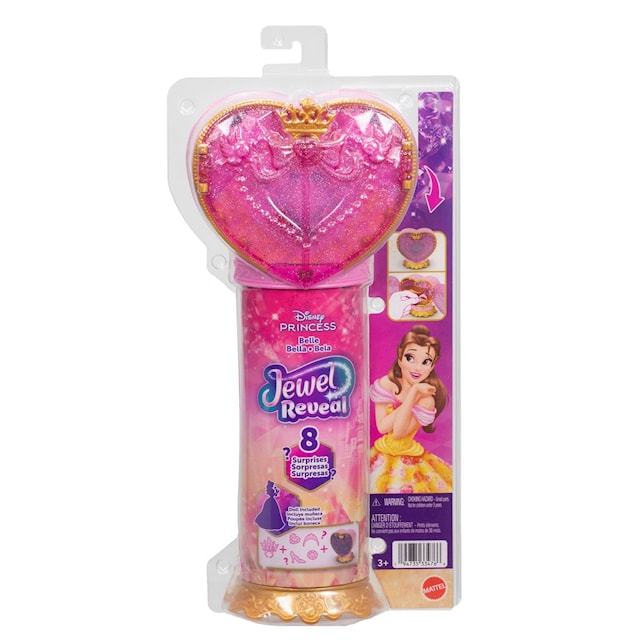 Produktbild 5 för Belle Jewel Reveal Modedocka Disney Princess