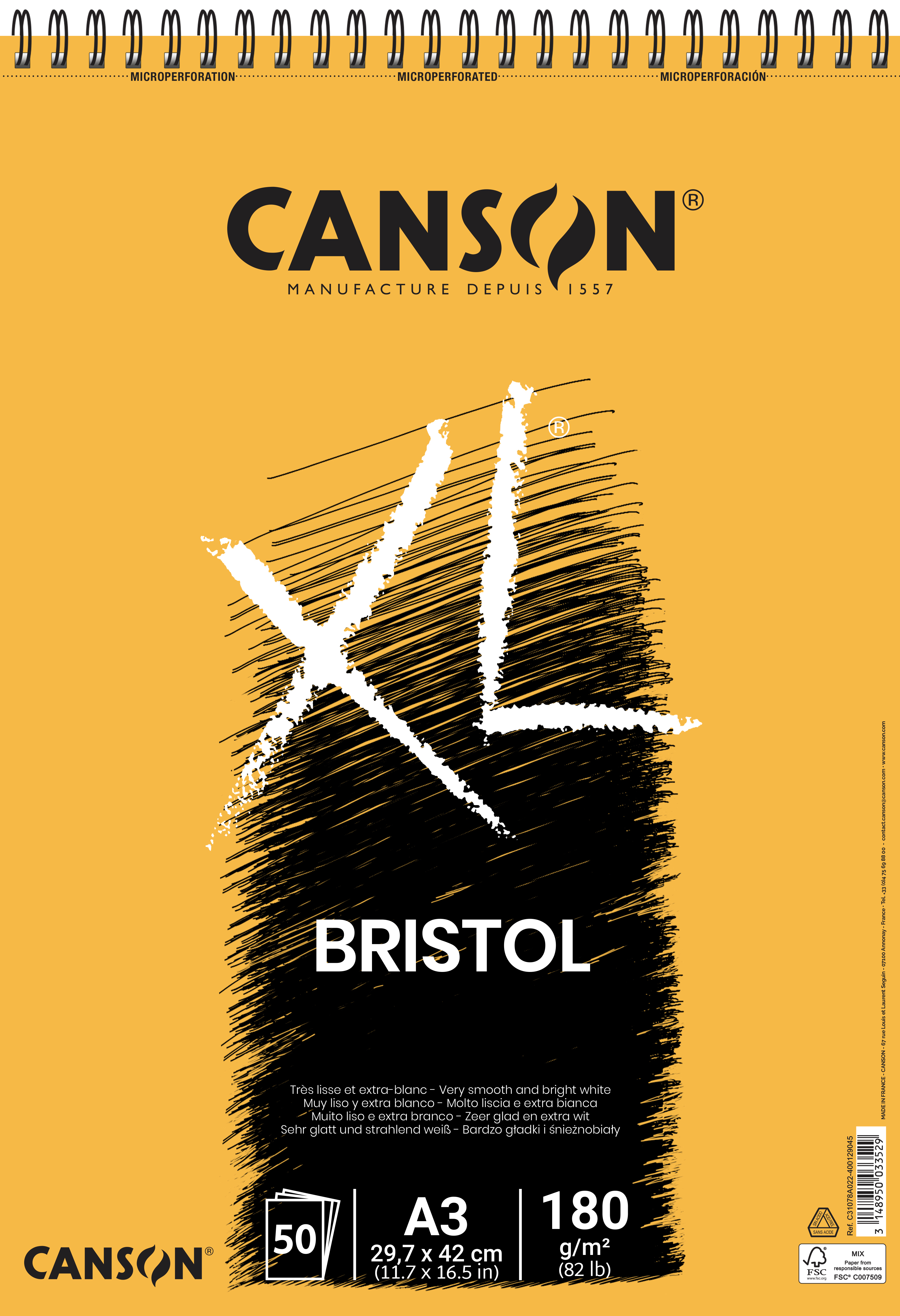 Ritblock A3 50 Ark 180g Canson