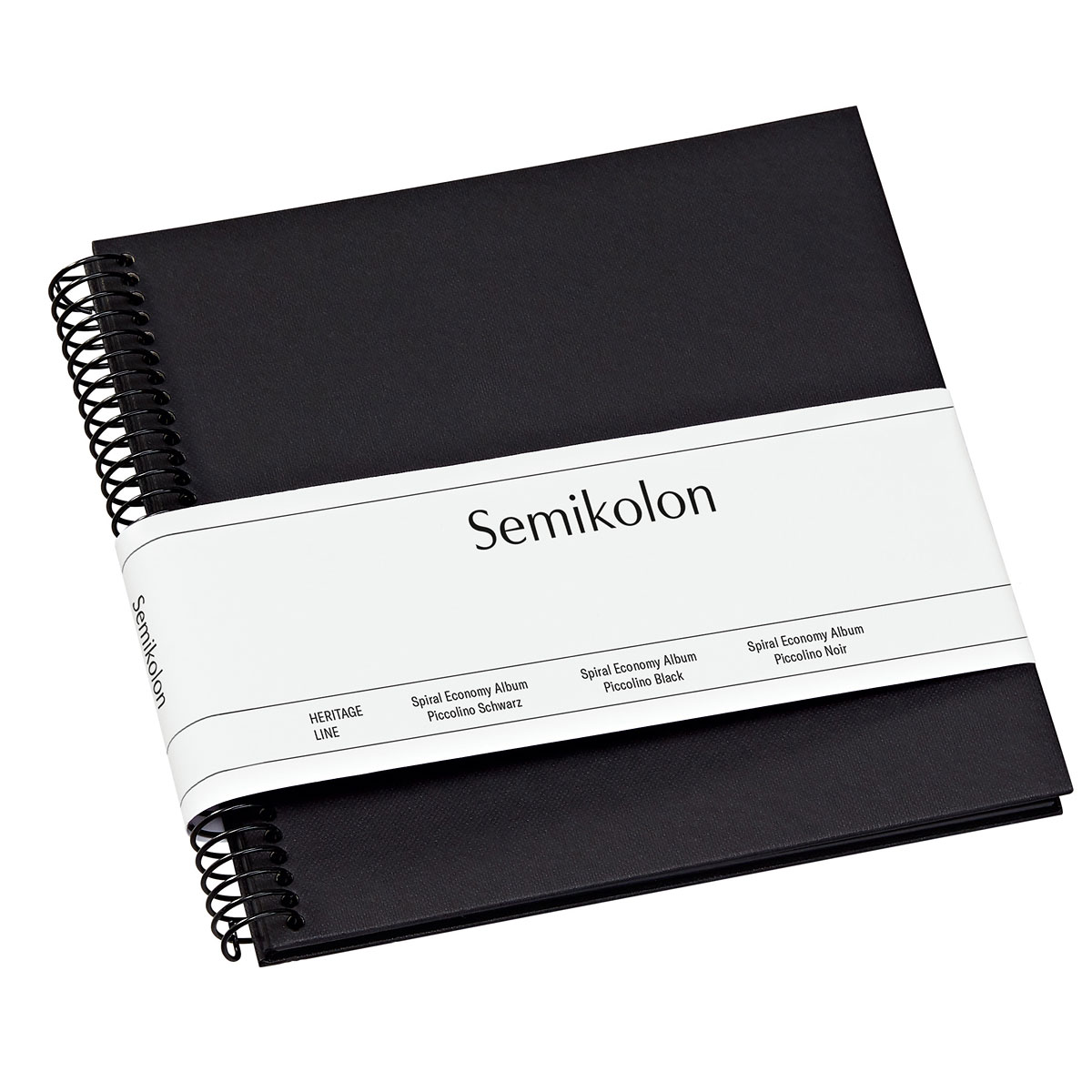 Fotoalbum Sprial Economy Piccolino Black Semikolon