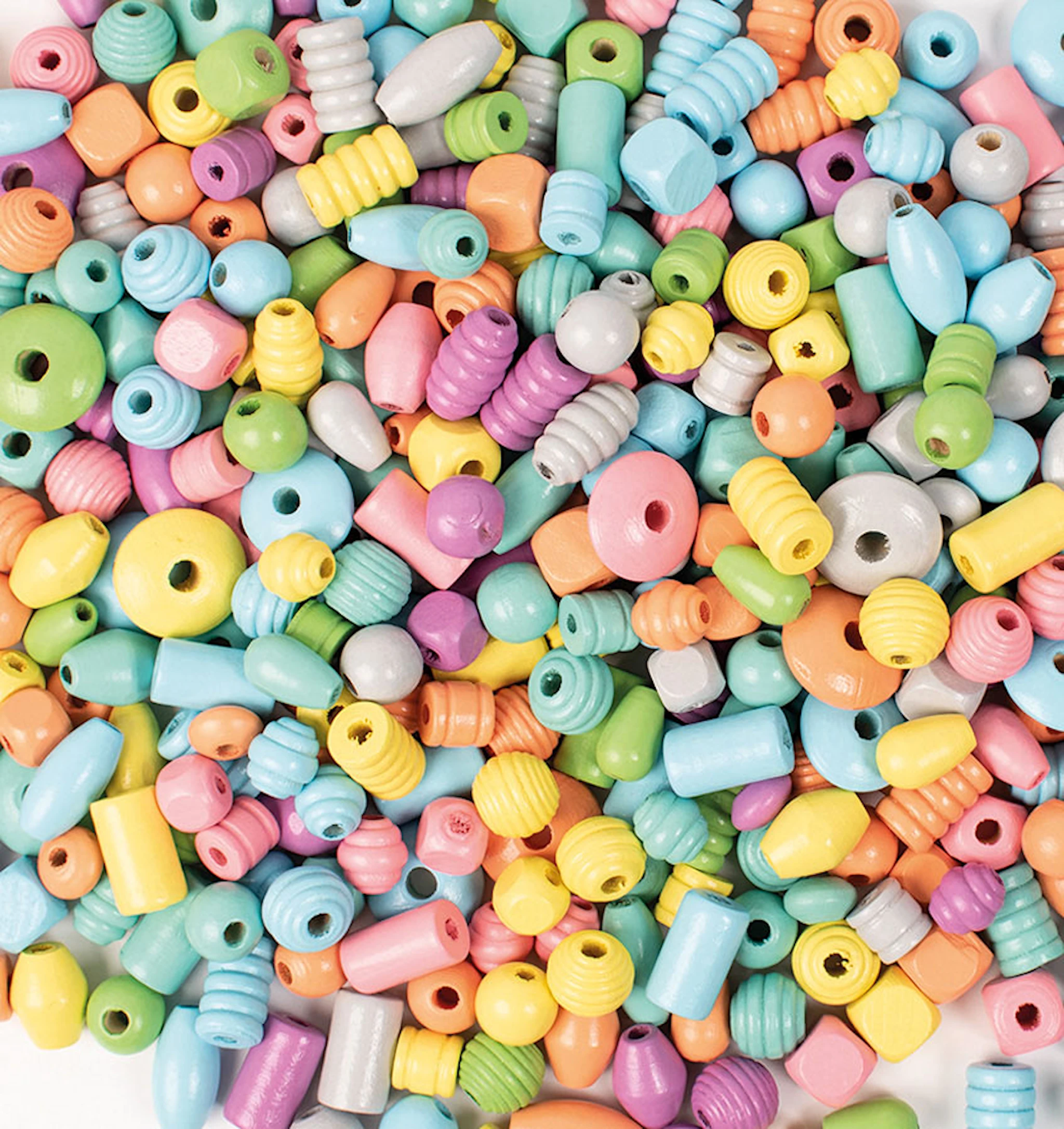Tuotekuva ille Puuhelmet Pastelli 250 g Playbox