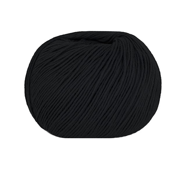 Cashcot organisk bomull och kashmir 50gr Nero 290 Lana Gatto