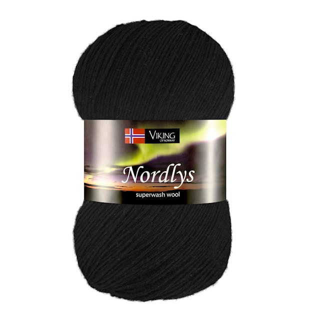 Produktbilde 1 for Nordlys 100 g Sort 903 Viking Garn