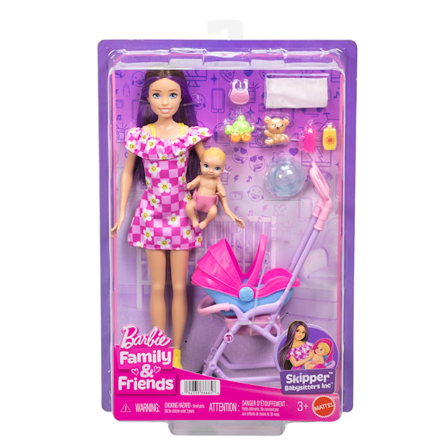 Tuotekuva 5 - Skipper Lastenhoito Rattaat Leikkisetti Barbie