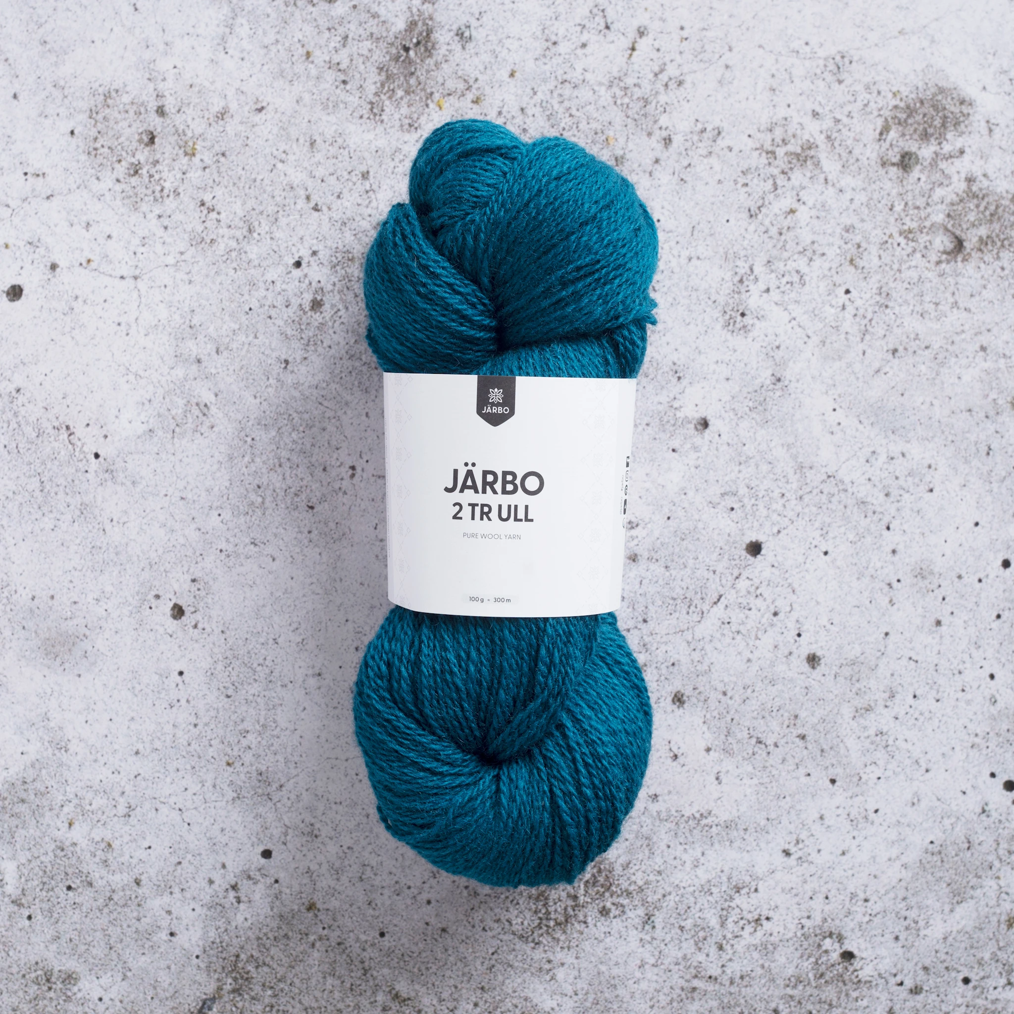 Produktbild för 2tr Ull 100 g Scuba blue Järbo