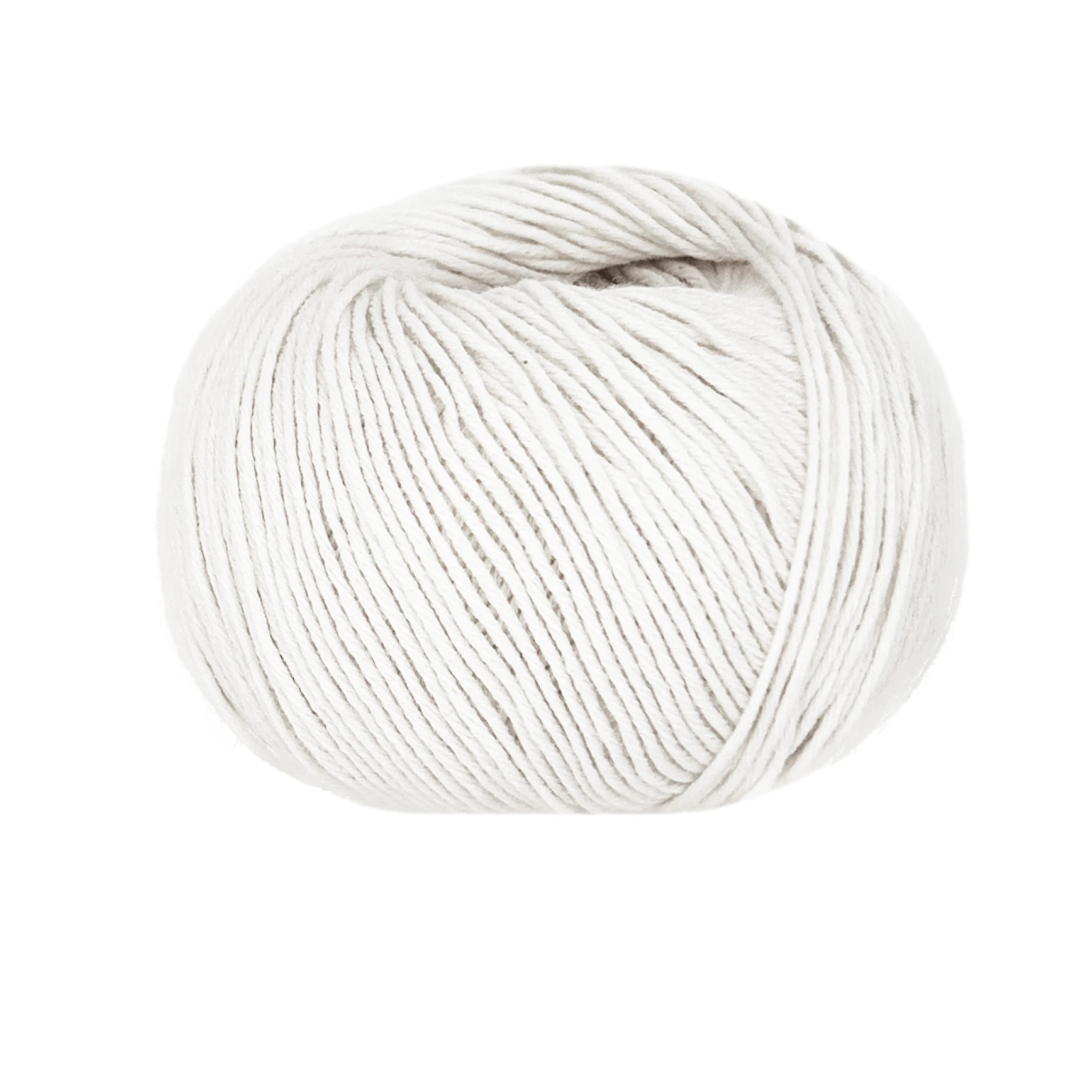 Produktbild för Cashcot organisk bomull och kashmir 50gr Bianco 280 Lana Gatto