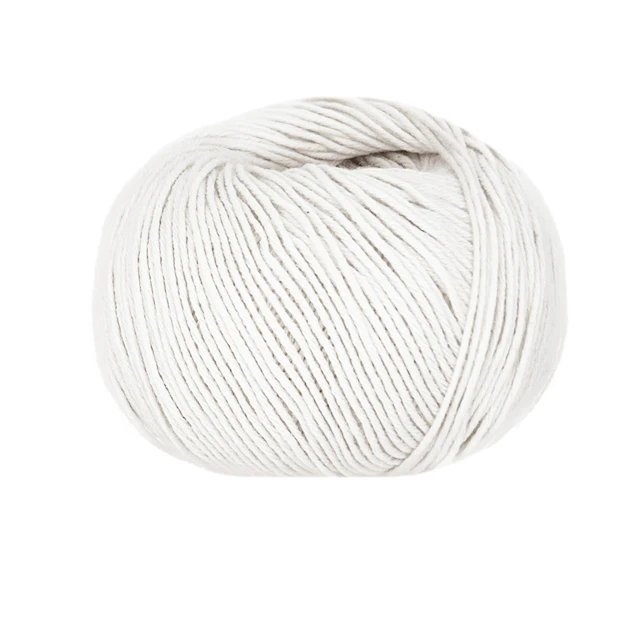 Cashcot organisk bomull och kashmir 50gr Bianco 280 Lana Gatto