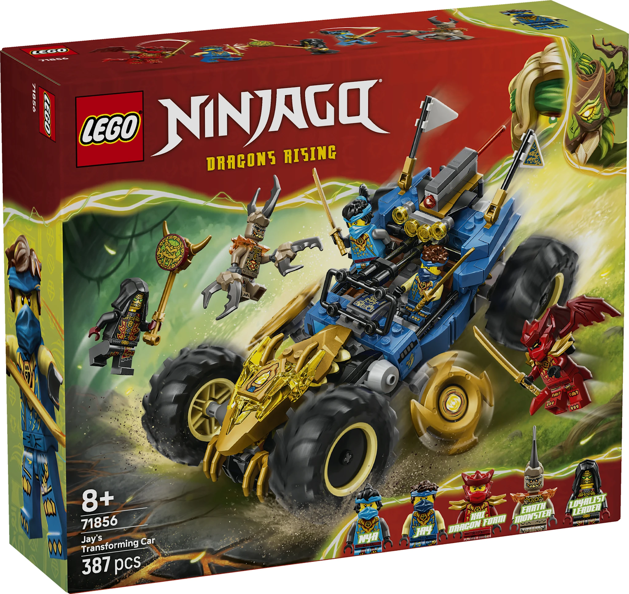 Tuotekuva ille Jayn muuntautumiskykyinen auto LEGO® Ninjago (71856)