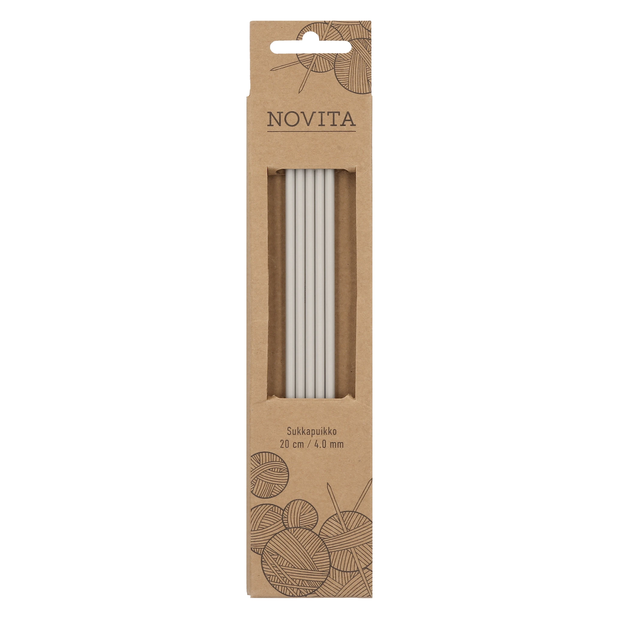 Produktbild för Strumpstickor Aluminium 20 cm Novita