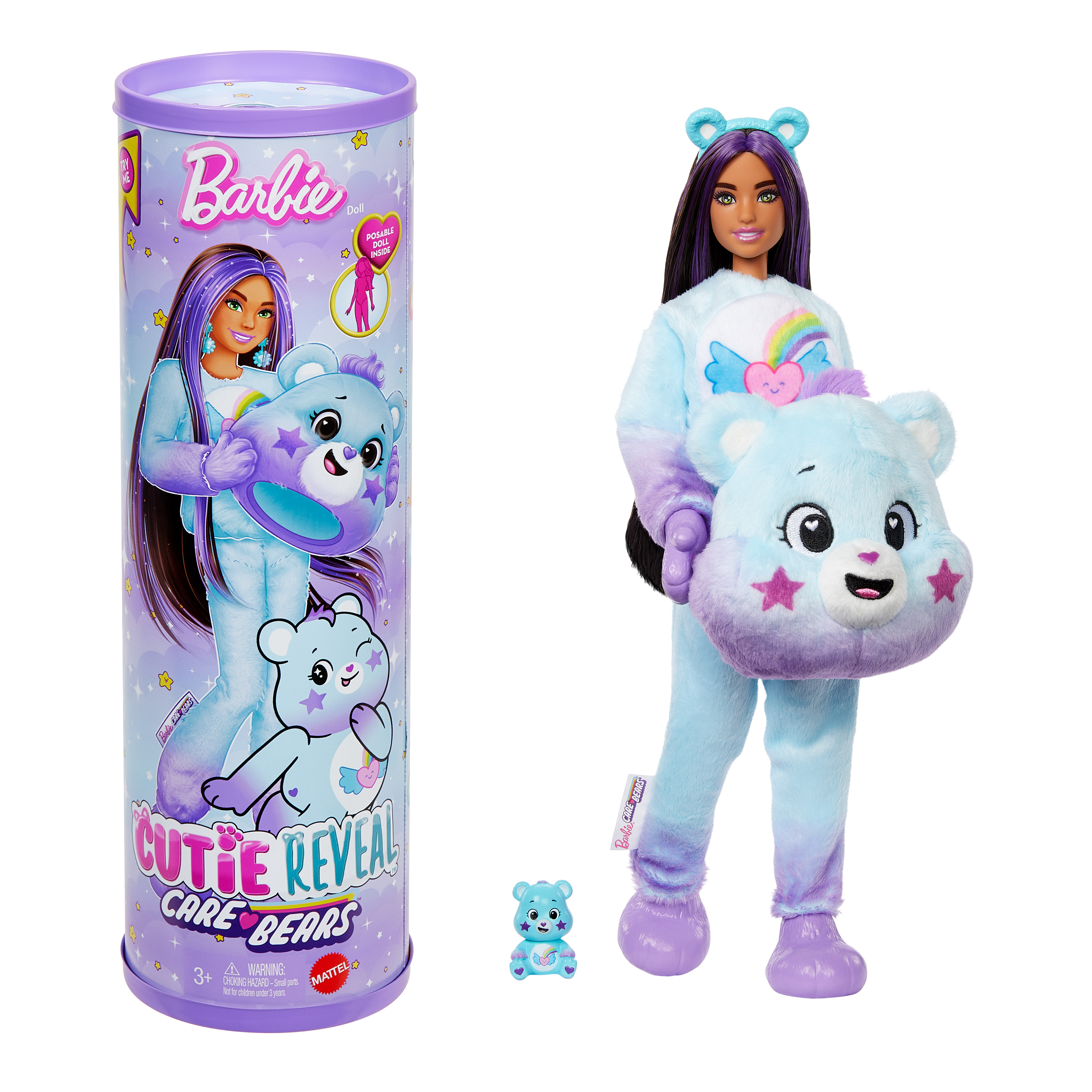 Barbie Modedocka Cutie Reveal Krambjörn Turkos/Lila