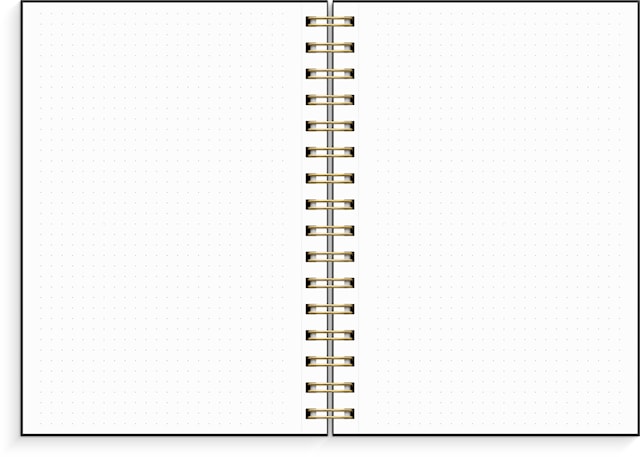 Produktbild 2 för Notebook Dotted A5 Black Burde