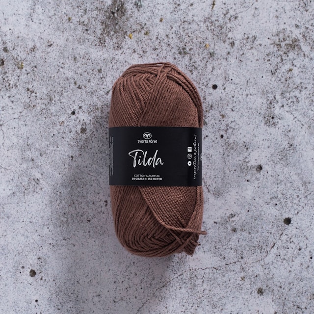 Tilda Lanka Puuvillasekoite 50 g brun 26 Svarta Fåret