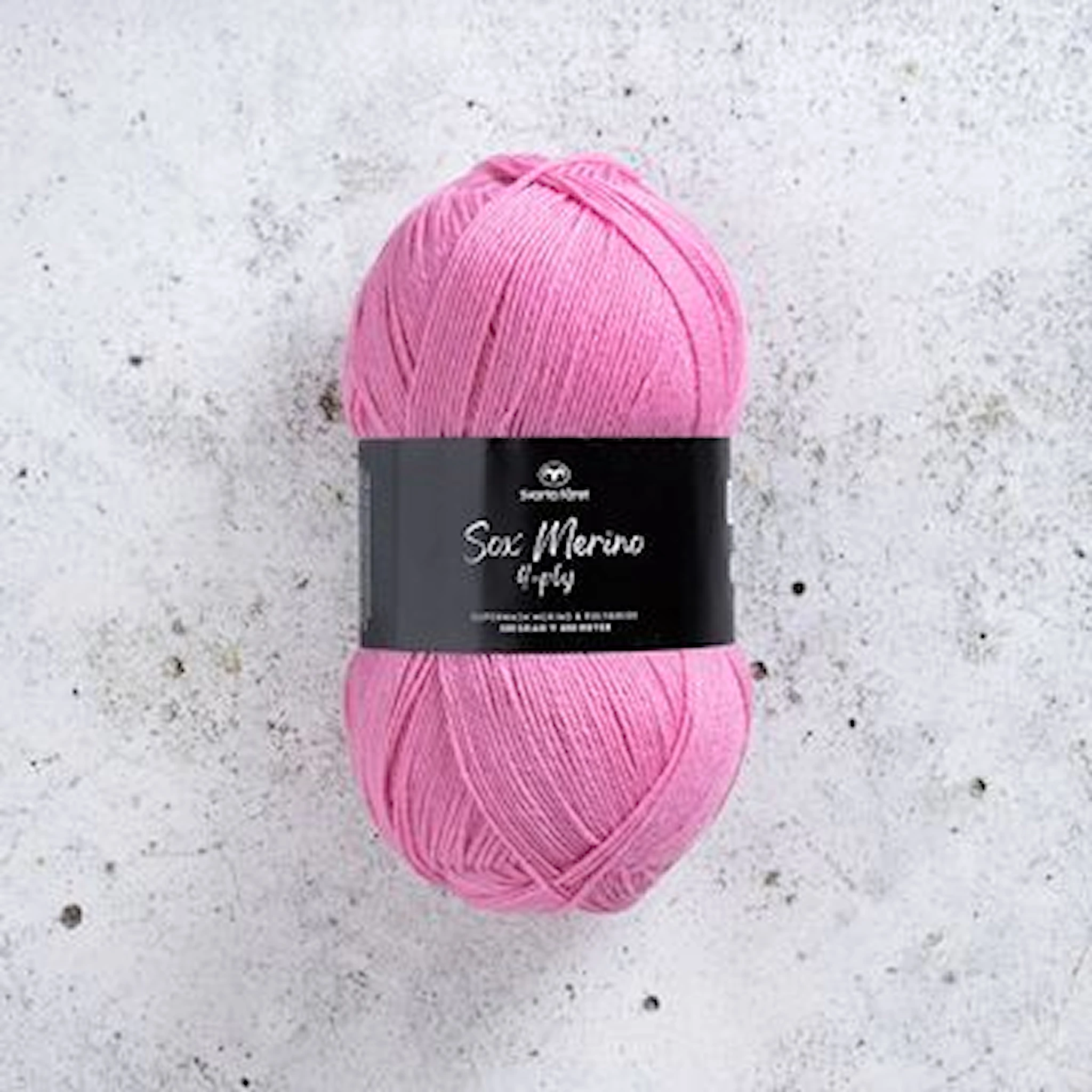 Produktbild för Sox Merino 4-ply ullmix 100g  Svarta fåret