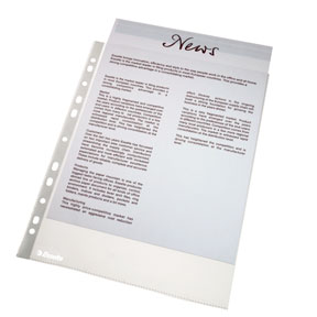 Plastficka PP 25-pack A4 Präglad 38my