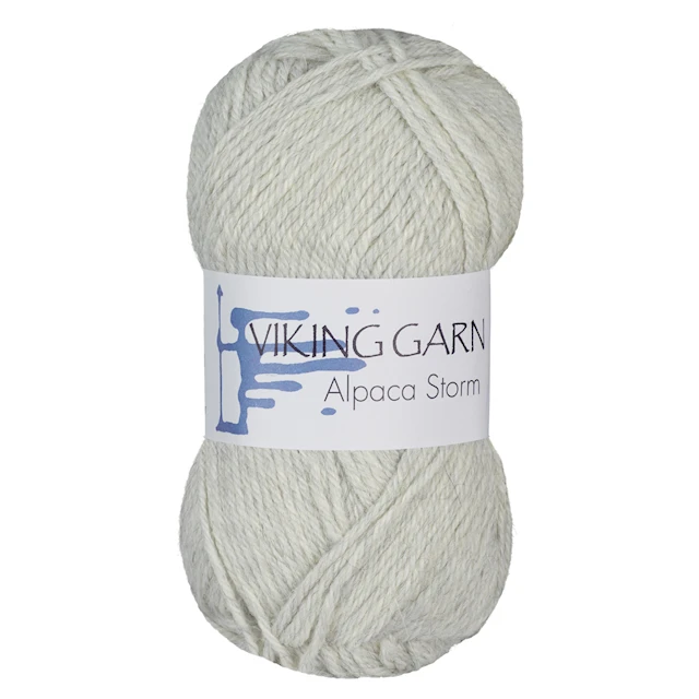 Alpaca Storm Garn Alpackamix 50 g Pärlgrå 512 Viking Garn