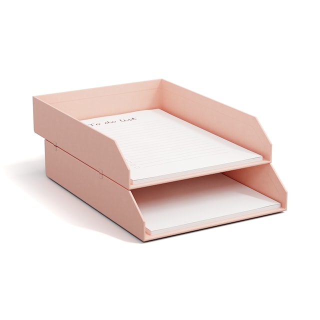 Tuotekuva 3 - Kirjakori Pinottava Dusty Pink 2-pakkaus Bigso Box of Sweden
