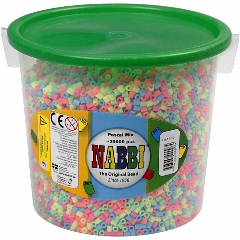 Rörpärlor 5x5 mm 20000 st Mix