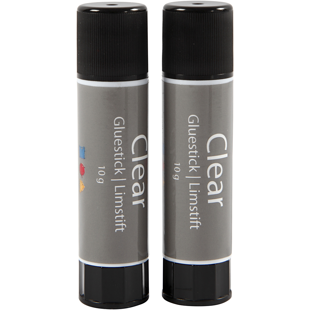 Limstift Transparent 10g 2-pack