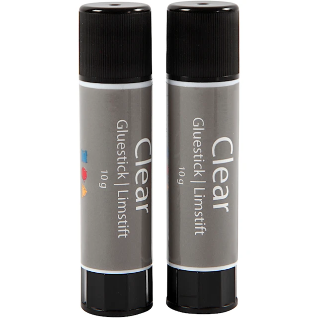 Limstift Transparent 10g 2-pack