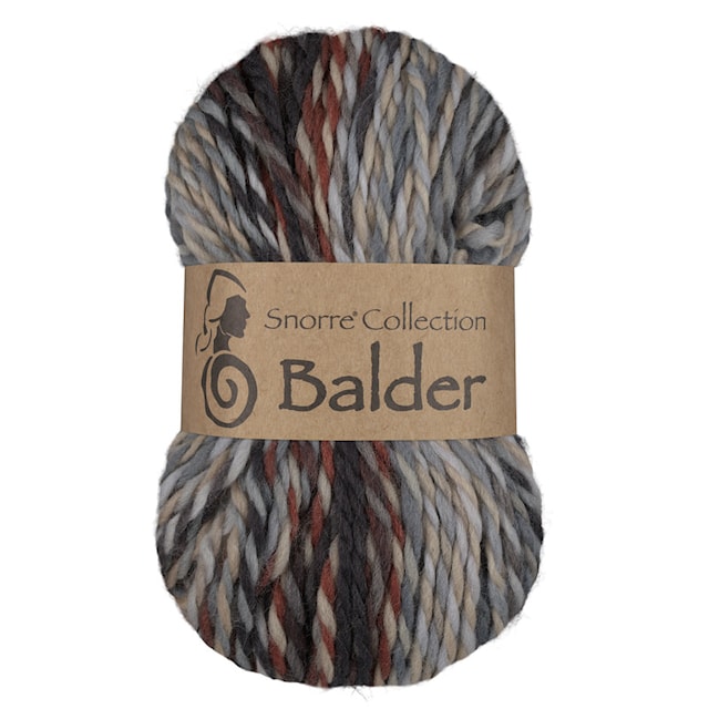 Balder Enfargede Ull 100 gr Brun 818 Viking Snorre