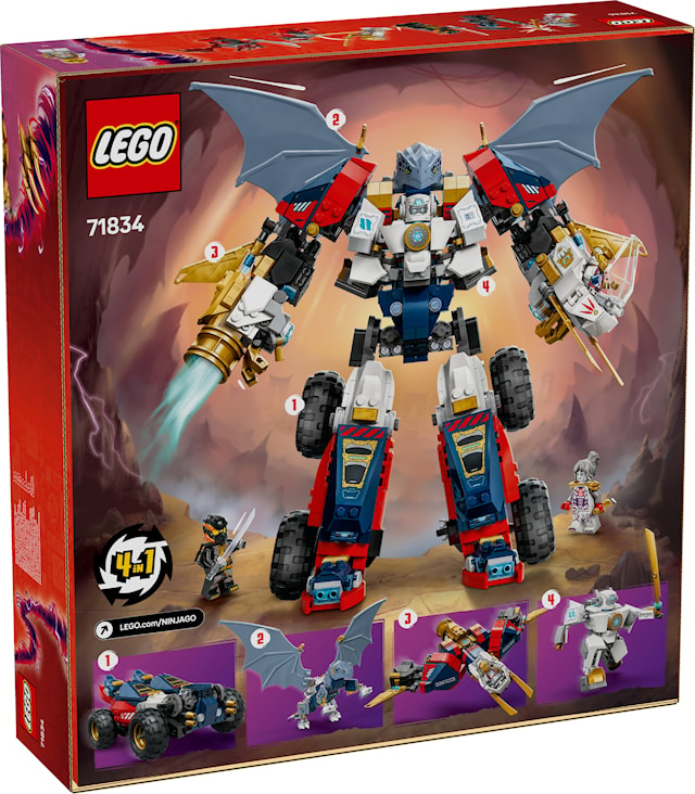 Tuotekuva 3 - Zanen ultrayhdistelmärobotti LEGO® Ninjago (71834)