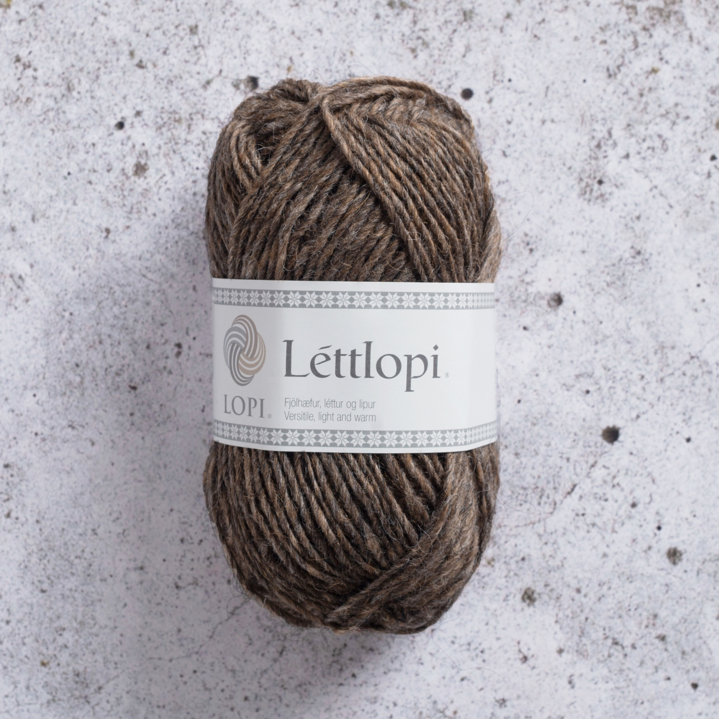 Léttlopi Garn Ull 50 g Mandelbrun (1420) Istex