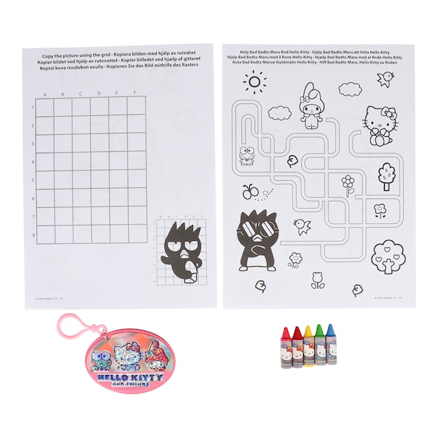 Tuotekuva 4 - Aktiviteettisivut A4 Kirjekuorella Hello Kitty