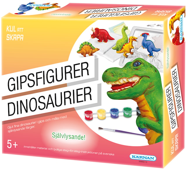 Produktbild 1 för Kul att skapa - Gipsfigurer Dinosaurier Kärnan