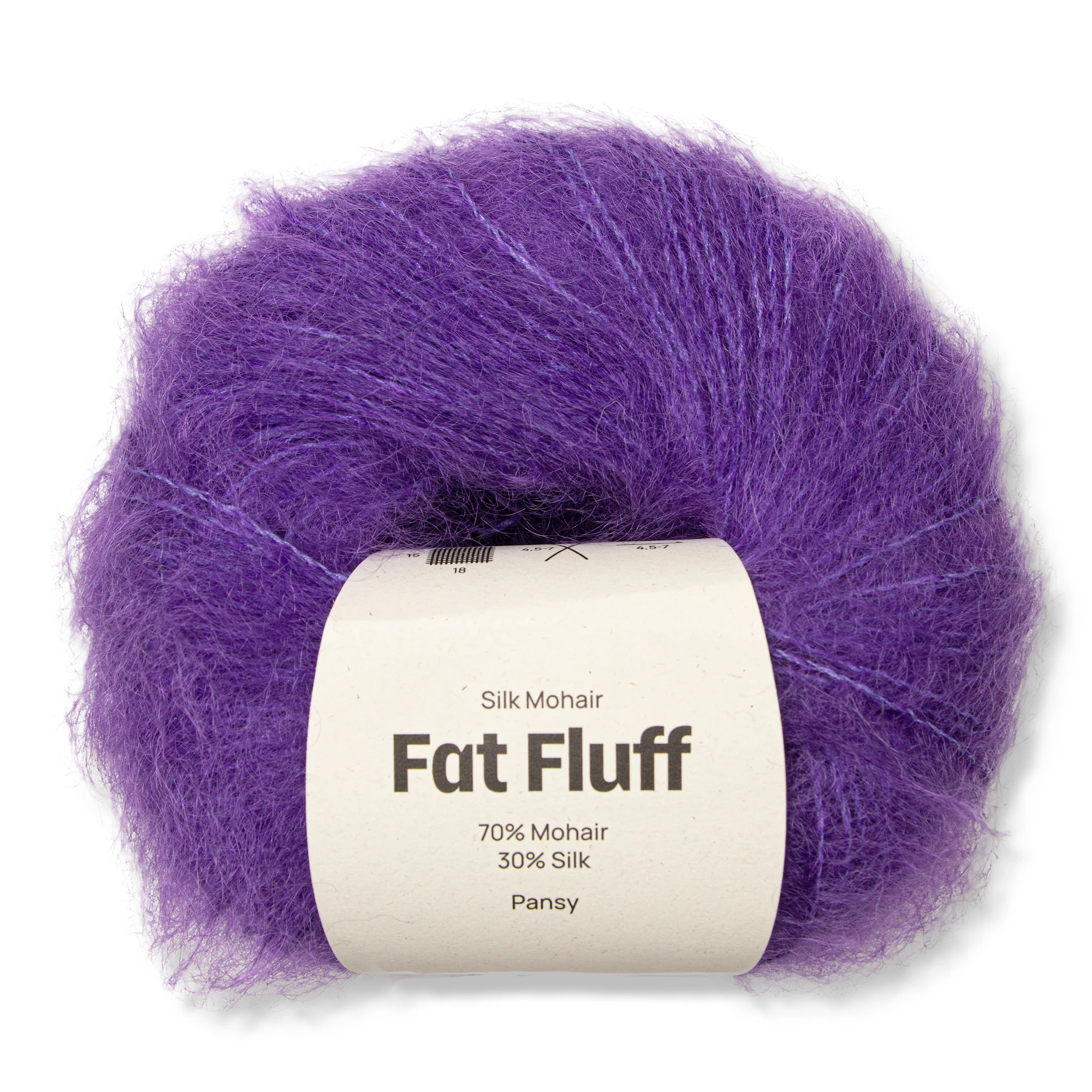 Produktbild för Silk Mohair Fat Fluff 25 gr Pansy A808 Adlibris
