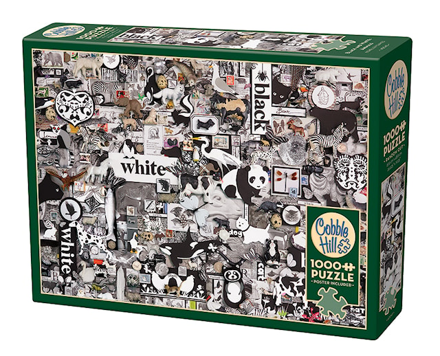 Produktbilde 1 for Puslespill Black And White: Animals 1000 brikker, Cobble Hill