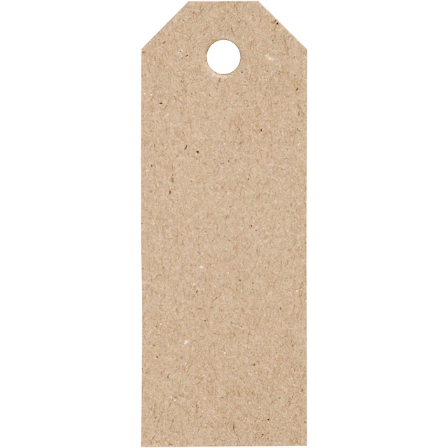 Etikett Manillamärken Naturfärgade 3x8 cm 20-pack