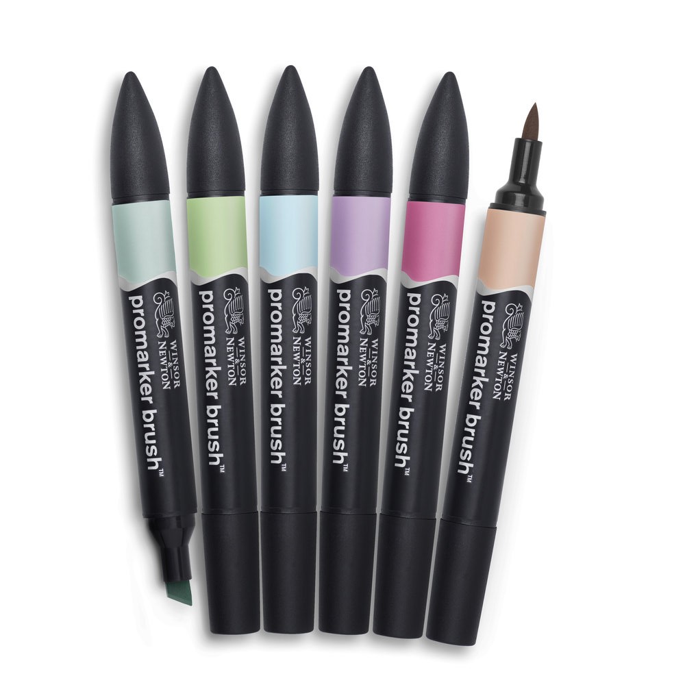 Brushmarker Pastel Tones 6-pack Winsor & Newton